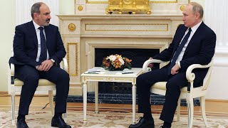 Переговоры и.о. премьер-министра Армении Никола Пашиняна и президента РФ Владимира Путина