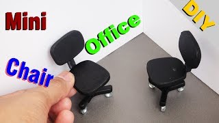 DIY Miniature Realistic Office Chairs  Dollhouse # 1