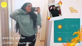 I Wore Winter Clothes In Summer For a Week (eek)