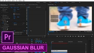 How to add Gaussian Blur in Footage Premiere Pro CC Tutorial