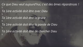 Père Dominique DUTEN   Dieu a besoin des âmes réparatrices   Ta 1ère activité doit être la prière