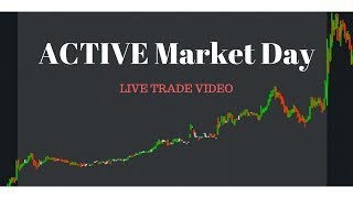 An Active Trading Day (Live Trade Video) -  Live Small Account Day Trading