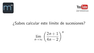 ¿Sabes calcular este límite de sucesiones? Potencias