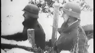 После тяжелых боев Красная армия покинула Можайский УР  1941год. Трофейная кинохроника