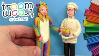ЛЕПИМ ТРУМ ТРУМ - ЕДИНОРОГ И ТЕТЯ ЗИНА | Видео Лепка
