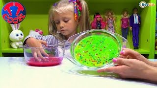 ORBEEZ Выращиваем Шарики Орбиз в Слизи и Лизунах! Играем c шариками! Видео для детей Balls Orbeez