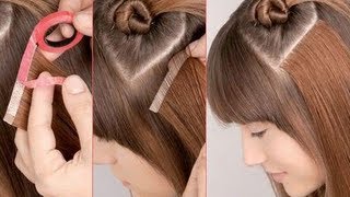 Extensiones Adhesivas Cabello Natural  | Colocación de Extensiones Adhesivas