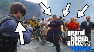 Leon Membasmi Semua Zombie - GTA 5 MOD Resident Evil 6 (PC)