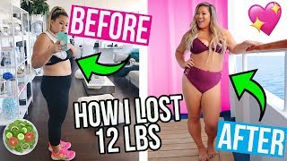 HOW I LOST 12LBS! WHAT I EAT IN A DAY TO LOSE WEIGHT!!