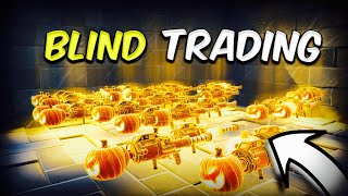 BLIND TRADING my RAREST and BEST ITEMS! in Fortnite Save The World