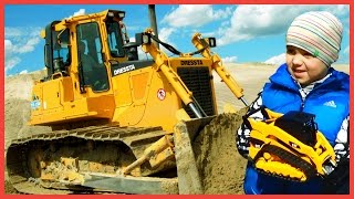 Дети и Машины Про Бульдозер  Строительные Машинки для детей #Спецтехника
