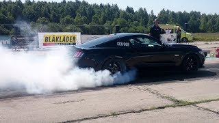 2017 Ford Mustang GT 5.0 Roush Supercharged 1/4 mile drag race