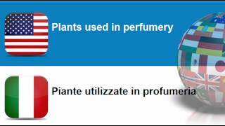 Learn Italian vocabulary #Topic = Plants used in specific fields