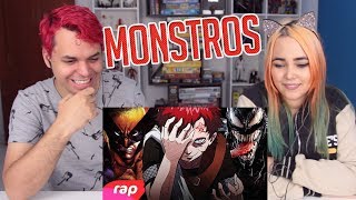 REACT Rap do Gaara, Venom e Wolverine - ANIMAL | NERD HITS (7 Minutoz)