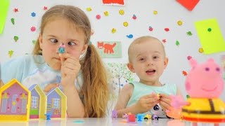 Видео для детей: свинка Пеппа и Ксюша Дети и родители