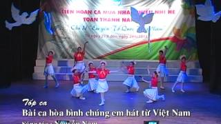 CHUONG TRINH LIEN HOAN CA NHAC THIEU NHI TOAN THANH PHO HCM 2013.CHUONG TRINH CANH CHIM HOA BINH