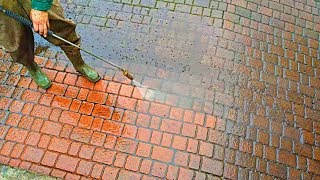 Kärcher HDS in Action ! cleaning Extra Dirty Driveway