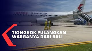 Pesawat Bawa Warga Tiongkok Pulang dari Bandara Ngurah Rai