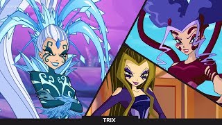 O Clube das Winx - Todas as Transformações das Trix! Português!