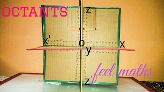 Maths model 3d geometry 8 octants for exhibition
