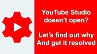 YouTube creator studio   YT STUDIO not opening ||FIXED|| struck at one place.
