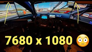 Simracing with mismatched screens?!