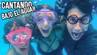 ADIVINA LA CANCIÓN BAJO EL AGUA!! Cantando en la piscina (Challenge) | Laia Oli