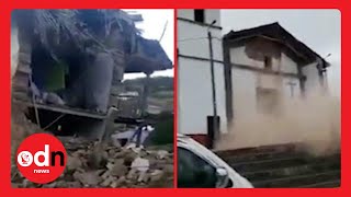 Strong Earthquake DESTROYS Homes in Peru
