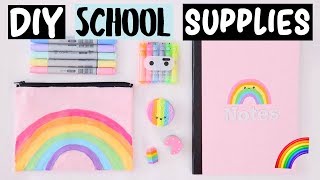 DIY Rainbow School Supplies & Hacks EVERYONE Should Know!