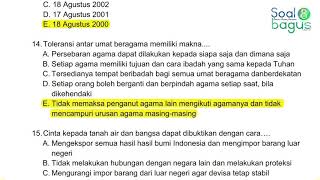Soal CPNS TWK Tes Wawasan Kebangsaan Th  2020