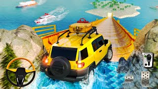 Mega Ramp Jeep Drive Stunts #1 - Offroad SUV 4x4 Beach Racer - Android GamePlay