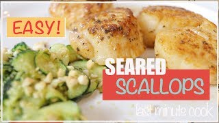 Pan seared scallops