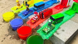 Learn Colors with Disney Cars 3 Toys Lightning Mcqueen and Paw Patrol for Kids