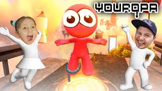 ПРИКЛЮЧЕНИЕ РОЗОВОГО ЧУДИКА во Франции YOUROPA Игра для детей KIDS CHILDREN