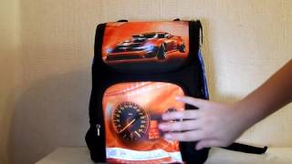 Школьный ортопедический рюкзак Hot Wheels 7776. Школьный ранец. Видео обзор