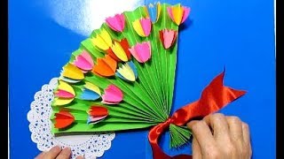 НЕЗАБЫВАЕМЫЙ ПОДАРОК ИЗ ЦВЕТОВ. УКРАШЕНИЕ НА СТЕНУ.СУВЕНИР ПОДЕЛКА на 8 Марта, День рождение DIY