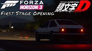 Forza Horizon 3 - Initial D: First Stage Opening Intro Scene