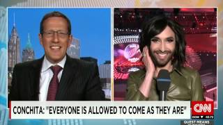 CNN Interview with Conchita Wurst 22 05 2015 #Eurovision