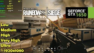 GTX 1650 | Rainbow Six Siege - 1080p All Settings!