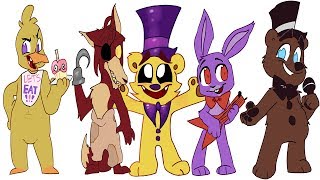 ВСЕ СЕРИИ ЧАСТЬ № 1  ☘ СПРОСИТЕ МЕНЯ ЧТО-НИБУДЬ ☘ ASK ME ANYTHING ☘ FNAF КОМИКС