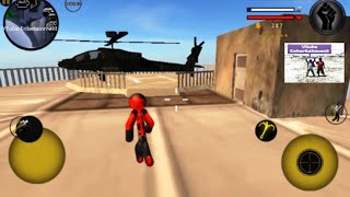 Stickman ROPE HERO Android Gameplay ( Play Helicopter ) by naxeex llc