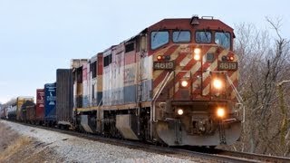 BCOL 4619 East (Two C40-8M) on 3-26-2013