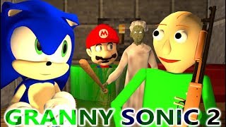 GRANNY VS BALDI & SONIC CHALLENGE 2! Ft. MARIO! (official) Minecraft Horror Game Animation Video
