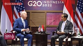 Pertemuan Bilateral Indonesia dan AS, Jokowi Menyapa Joe Biden