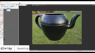 Matte Material Vray . Mapping & Setting Sketchup Vray