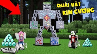 CÁCH CHẾ TẠO QUÁI VẬT KIM CƯƠNG MINECRAFT*REDHOOD CHẾ TẠO CON QUÁI VẬT KIM CƯƠNG KHỔNG LỒ