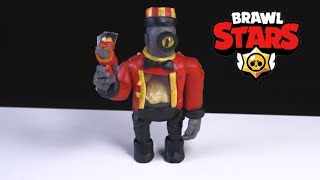 ПОПКОРН РИКО (BRAWL STARS) - ИЗ ПЛАСТИЛИНА + ИСТОРИЯ РИКО
