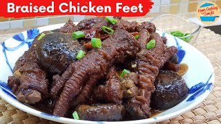 Spicy Braised Chicken Feet with Shiitake Mushroom ตุ๋นเล็บมือนางเห็ดหอม