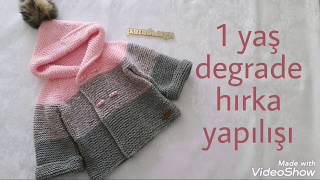 Degrade hırka yapımı