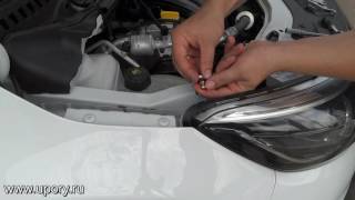 Установка амортизаторов (упоров) капота Renault Kaptur (арт. KU-RE-KP00-00) от upory.ru